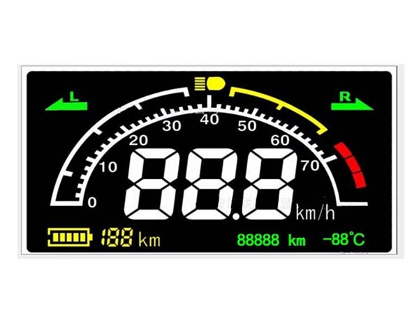 Custom VA Segment LCD display