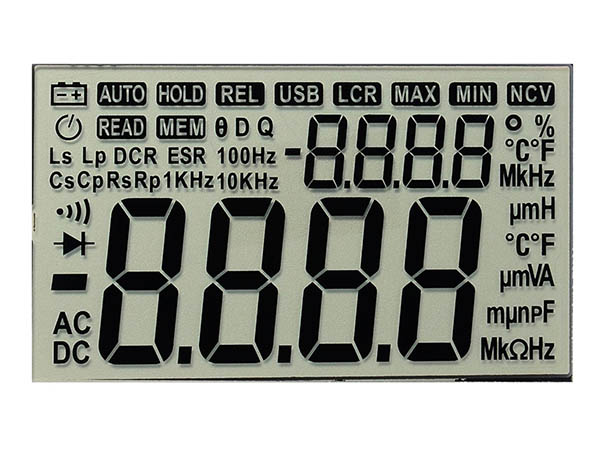 Custom VA Segment LCD display