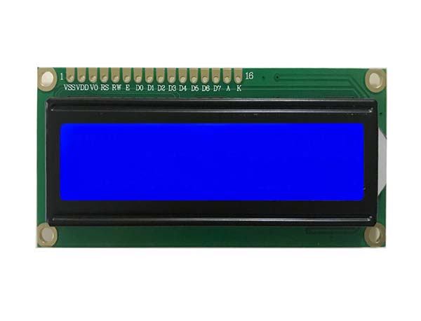 16x2 character LCD display