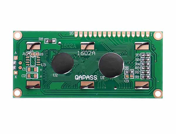 16x2 character LCD display