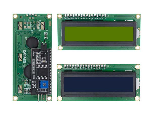 16x2 character LCD display with I2C IIC 