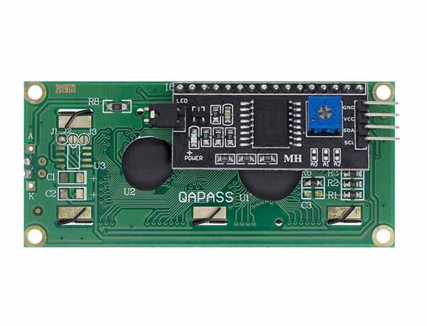 16x2 character LCD display with I2C IIC 